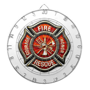 Fire Fighter Maltese Cross Dart Board Dartbord