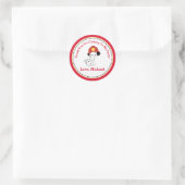 Fire Fighter Verjaardagsfeestje Favor Tag Sticker (Tas)