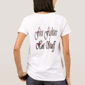 Fire Fighters Hot Stuff Logo, Dames White T-shirt (Achterkant)