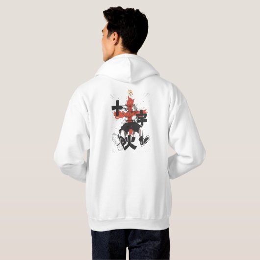 Fire Fist Pirate Hoodie – Flame Anime Streetwear🔥 (Achterkant volledig)