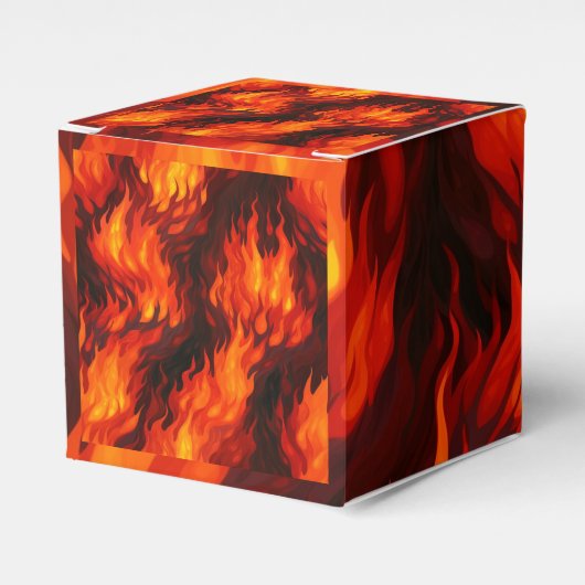 Fire Flame Favor Box Bedankdoosjes (Voorkant Zijde)
