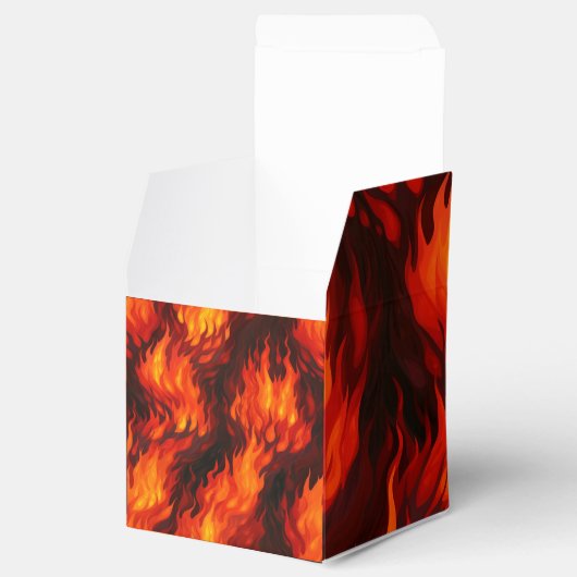 Fire Flame Favor Box Bedankdoosjes (Geopend)