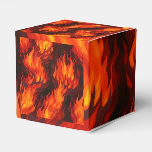 Fire Flame Favor Box Bedankdoosjes (Achterkant)