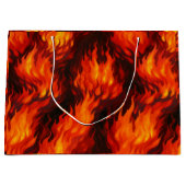 Fire Flame Gift Bag Groot Cadeauzakje (Voorkant)