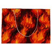 Fire Flame Gift Bag Groot Cadeauzakje (Achterkant)