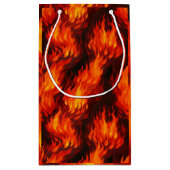 Fire Flame Gift Bag Klein Cadeauzakje (Achterkant)