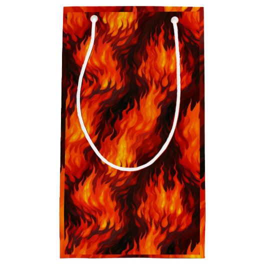 Fire Flame Gift Bag Klein Cadeauzakje (Voorkant)