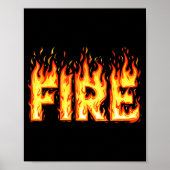 Fire Flame Shirt Adult Kids Men Women Fire And Ice Poster (Voorkant)