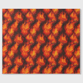 Fire Flame Wrapping Paper Cadeaupapier (Vlak)