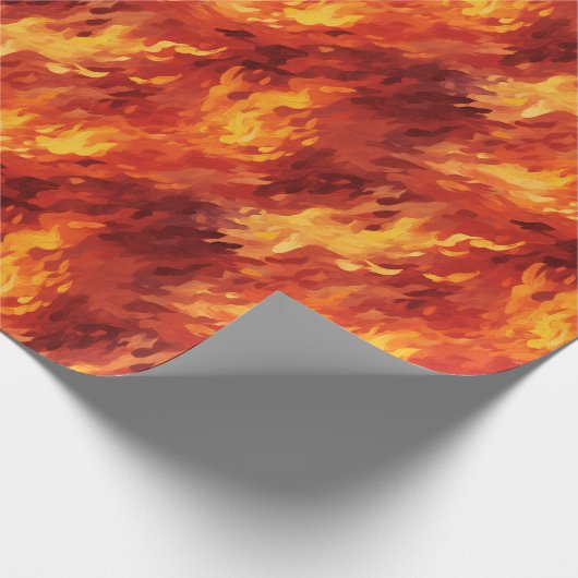 Fire Flame Wrapping Paper Cadeaupapier (Hoek)