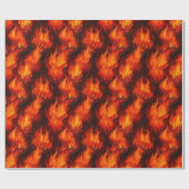Fire Flame Wrapping Paper Cadeaupapier (Vlak)