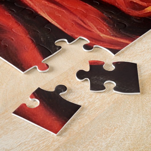 Fire Flames Art Puzzel (Zijkant)