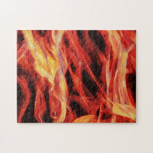 Fire Flames Art Puzzel