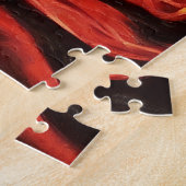 Fire Flames Art Puzzel Legpuzzel (Zijkant)