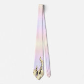 Fire Flames Flame Feuer pastellfarben Krawatte Stropdas (Voorkant)