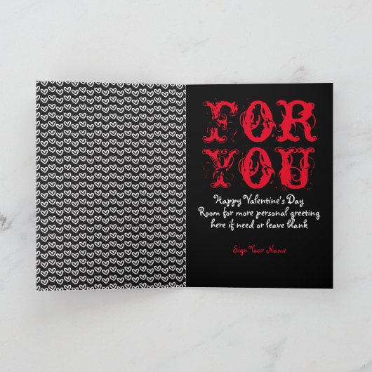 Fire Flames Hot Hot Naughty Fun Valentijnsdag Feestdagen Kaart (Binnen)