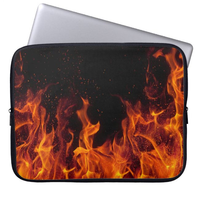 Fire Flames-laptophoes Laptop Sleeve (Voorkant)