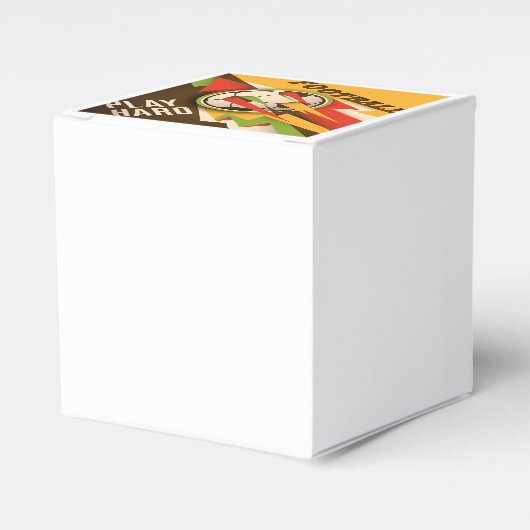 Fire Football Voetbal Sport Ball Bedankdoosjes (Voorkant Zijde)