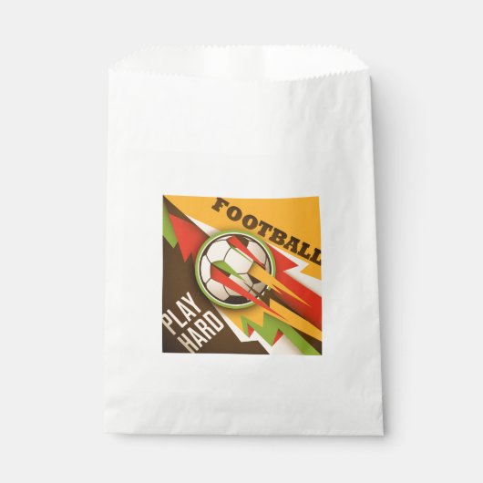 Fire Football Voetbal Sport Ball Bedankzakje (Voorkant)