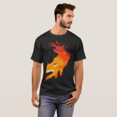 Fire fox artist and fox fan t-shirt (Voorkant volledig)