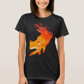 Fire fox artist and fox fan t-shirt (Voorkant)