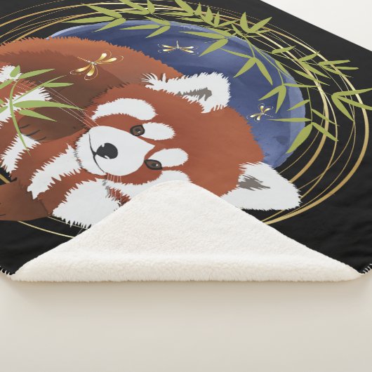 FIRE FOX Red panda Sherpa blanket 3 maten Deken (3/4)