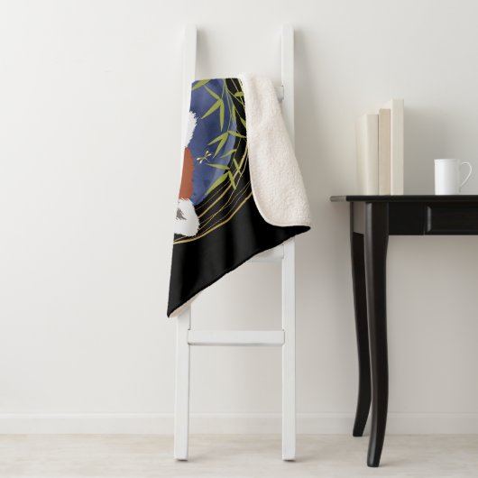 FIRE FOX Red panda Sherpa blanket 3 maten Sherpa Deken (In situ)