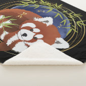 FIRE FOX Red panda Sherpa blanket 3 maten Sherpa Deken (3/4)