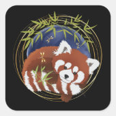 FIRE FOX rode panda stickers 2 maten (Voorkant)