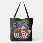 FIRE FOX rode panda tas of kruis 2 maten (Achterkant)