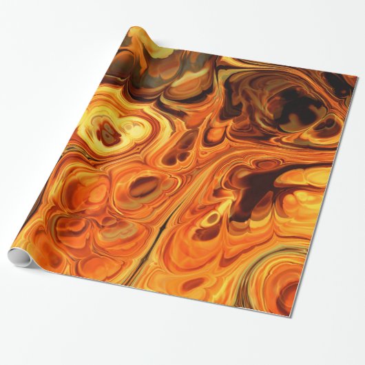 Fire Fractal Art 10 Cadeaupapier (Uitgerold)