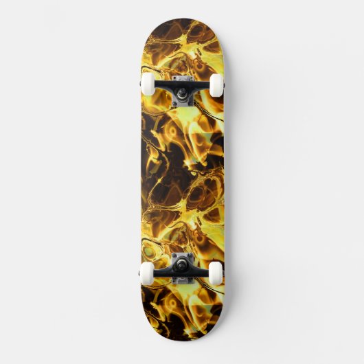 Fire Fractal Art 4 Skateboard (Voorkant)