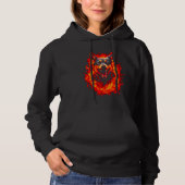 Fire German Shepherd Dog Hoodie (Voorkant)