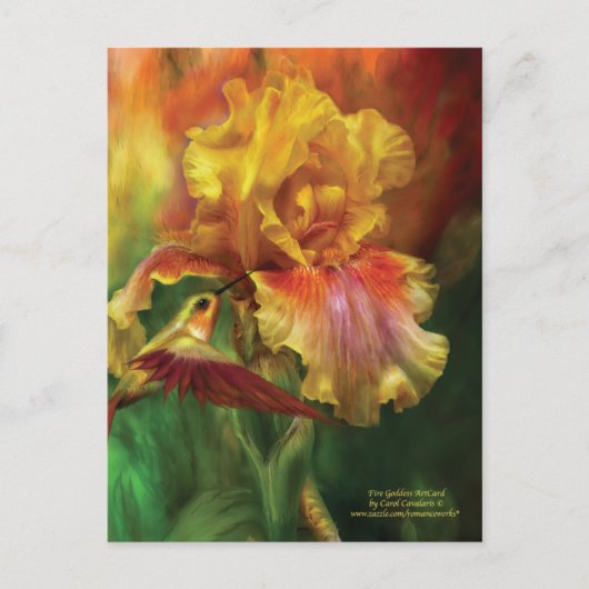 Fire Goddess Art Briefkaart (Voorkant)