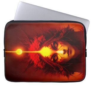 Fire Goddess Fantasy Art Laptop Sleeve