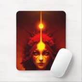 Fire Goddess Fantasy Art Muismat (Met muis)