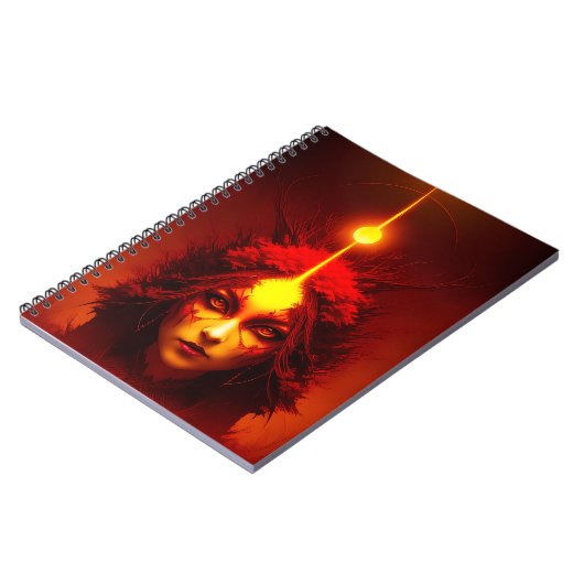 Fire Goddess Fantasy Art Notitieboek (Linkerzijde)