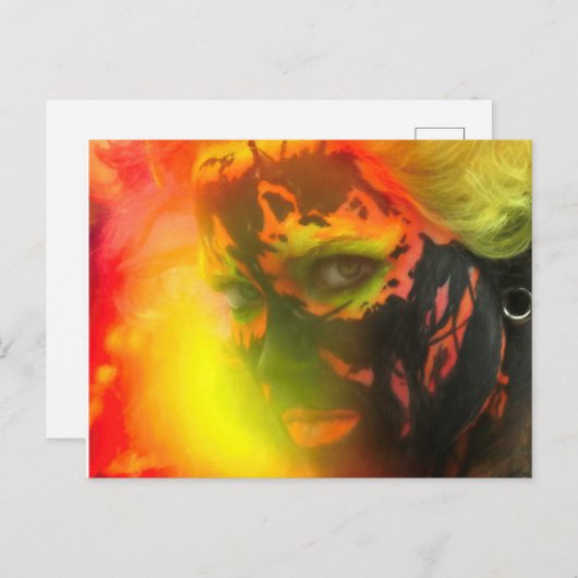 Fire Goddess PELE Briefkaart (Voorkant / Achterkant)