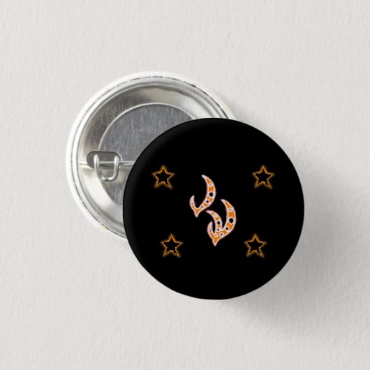 FIRE GODRUNE Stars Ronde Button 3,2 Cm (Voorkant /achterkant)