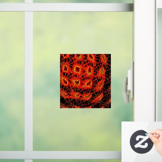 Fire Grid Sticker (Huis)