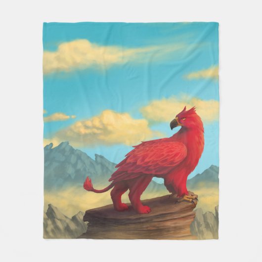 Fire Griffon Blanket Fleece Deken (Voorkant)
