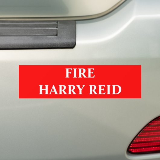 FIRE HARRY REID BUMPERSTICKER (Op auto)