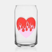 Fire Heart Blikvorm Glas (Achterkant)