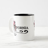 Fire Heart California Tweekleurige Koffiemok (Voorkant links)