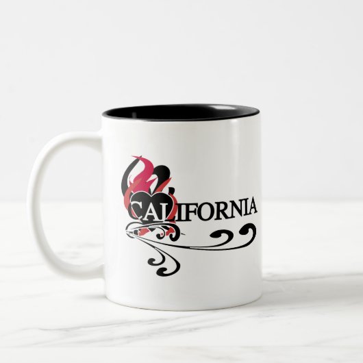 Fire Heart California Tweekleurige Koffiemok (Links)