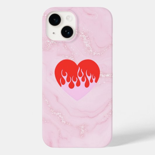 Fire Heart Case-Mate iPhone Case (Achterkant)