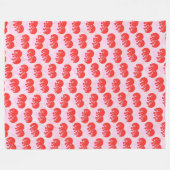 Fire Heart Fleece Deken (Voorkant (Horizontaal))