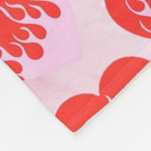 Fire Heart Fleece Deken (Hoek)