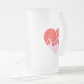 Fire Heart Matglas Bierpul (Voorkant rechts)