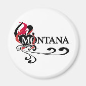 Fire Heart Montana Magneet (Voorkant)